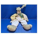 Vintage Easter Farmhouse Bunny Plushy
