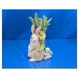 Fitz & Floyd Bunny Vase w/ Daffodils