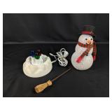 Vintage Avon Chilly Sam Snowman Light-Up