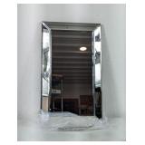 (1) Beveled Wall Mirror with Chrome Frame