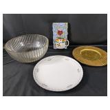 (4) Mixed Lot of Decorative Plates, Bowl, and A