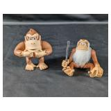 (2) Donkey Kong Collectible Figures