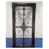 (1) Decorative Wrought Iron Scrollwork Panel in