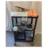 (1) Miscellaneous Kitchen & Household Lot (Cart