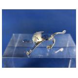 Sterling Beau 3D Cat Pin With Movable Head