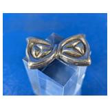 Vintage Taxco Sterling Silver Bow Pin Pendant