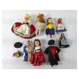 (9) Assorted Vintage Dolls