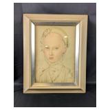 Framed Portrait Sketch Print
