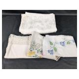 Lace, Linen & Embroidery Table Covers