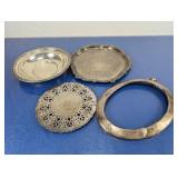 (4) Vintage Silver-Plated Serving Dish Set