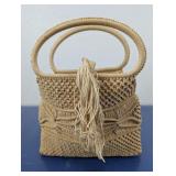 Vintage Bohemian Macrame Handbag