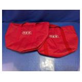 (2) HEB Plastic-Lined Insulated Reusable Totes