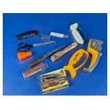 (10+) Assorted Pocket Knives, Tools, and