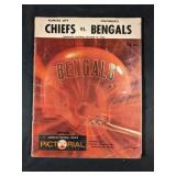 1968 Bengals vs KC Chirfs NFL Program