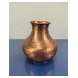 Vintage Hammered Copper Vase