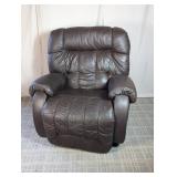 (1) Brown Leather Recliner Chair