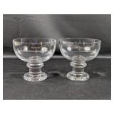 (2) Thomas Glass Dessert Bowls