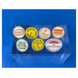(7) Vintage Advertising Golf Ball Markers