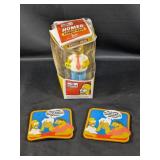 (1) The Simpsons Homer Bobblehead and Coasters Set