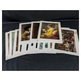 (14) Vintage Art Print Collection