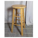(1) Wooden Bar Stool