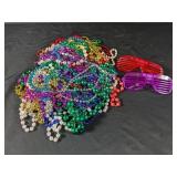 (1) Lot of Colorful Party Beads and Sunglasses