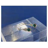 Irish Celtic Trinity Drop Sterling Earring Set