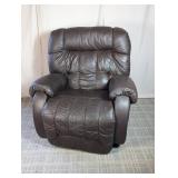 (1) Brown Leather Recliner Chair