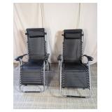 (2) Folding Zero Gravity Lounge Chairs