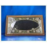 Vintage Floral Stained Glass Mirror