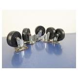 (4) Swivel Casters with Metal Plates