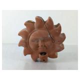 (1) Terracotta Sun Face Wall Planter