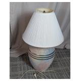 Ceramic Table Lamp with White Shade