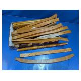 Vintage Oak Repair Lot w/Spindles, Slats & Misc