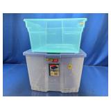 (2) Plastic Storage Containers (Rubbermaid Brand)