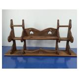 Wooden Shelf with Heart Cutout Design