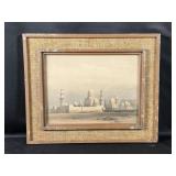 Framed Middle Eastern Cityscape Art