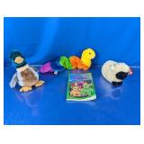 (3) Retired Beanie Baby Plush Toys + More