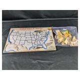 Vintage Deluxe United States of America Map Puzzle