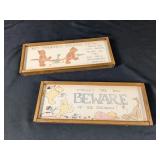 (2) Vintage Wooden Signs w/ Humorous Messages