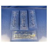 (4) Plastic Lizard Chocolate Molds
