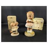 (2) Vintage Memories of Yesterday Figurines