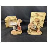 (2) Vintage Memories of Yesterday Figurines