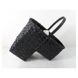 The Step Basket Black Woven Basket