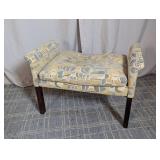 Mid-Century Modern Upholstered Bench