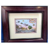 (1) Framed Vintage Hawaii Map Print