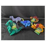 (5)Assorted Beanie Boopers Fantasaurs Collection