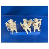 (3) Angel Cherub Ornaments