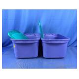 (2)Sterilite Heavy Duty Tote Boxes Duo