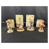 (4) Enesco Memories of Yesterday Porcelain